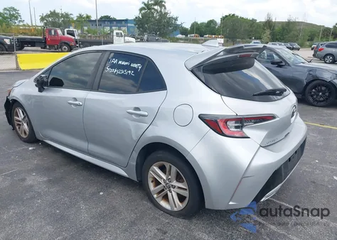2019 Toyota Corolla Se from USA, damaged, VIN JTNK4RBEXK3004435